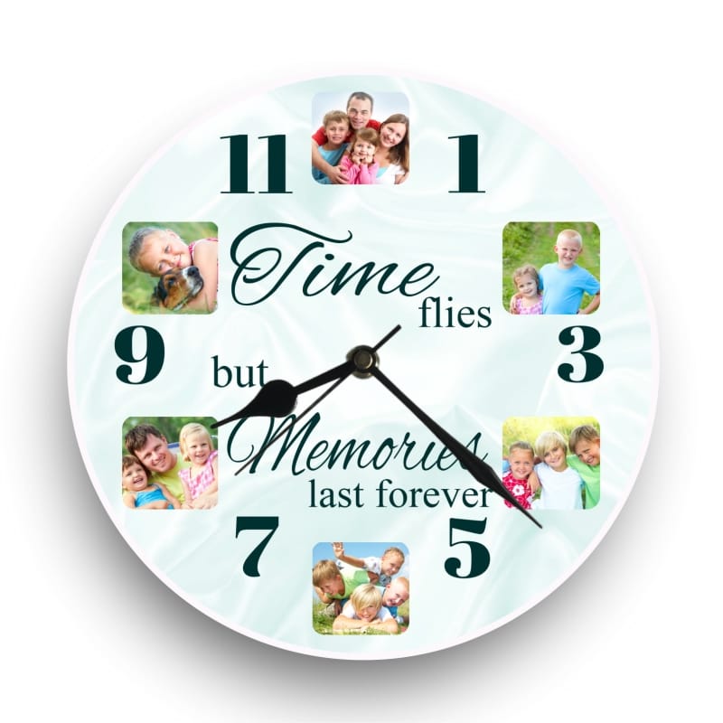 6 photo clock - Time flies