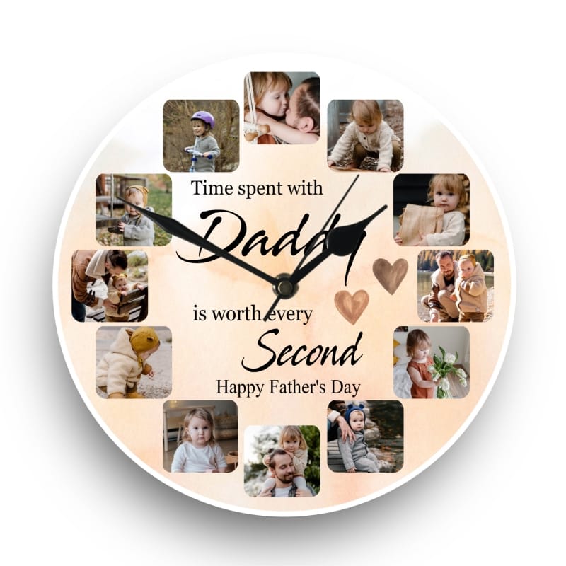 Father's day clock - Time spent with 