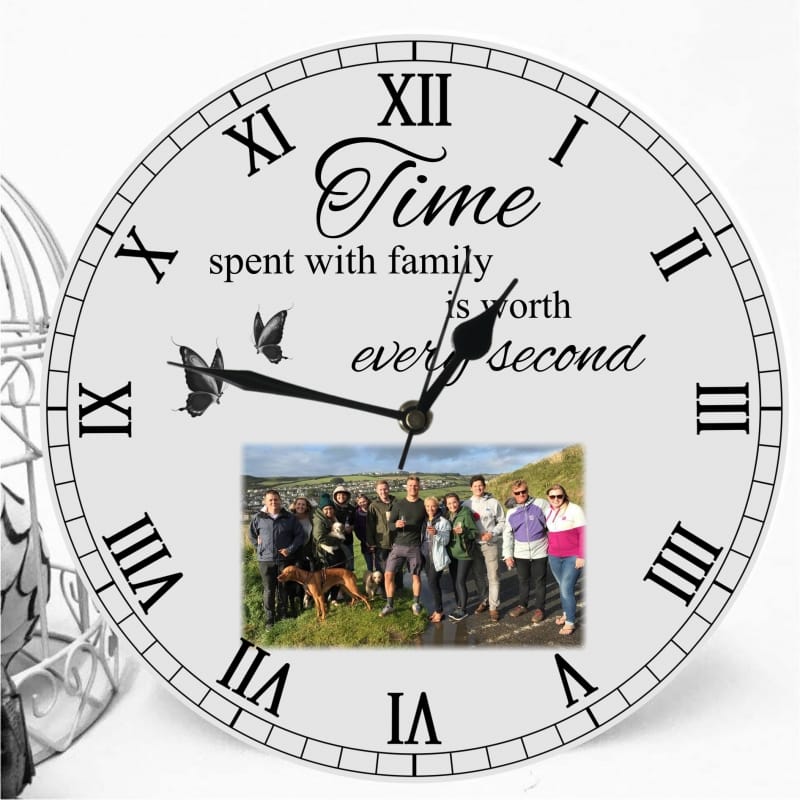 Personalised clock - Time spent with family