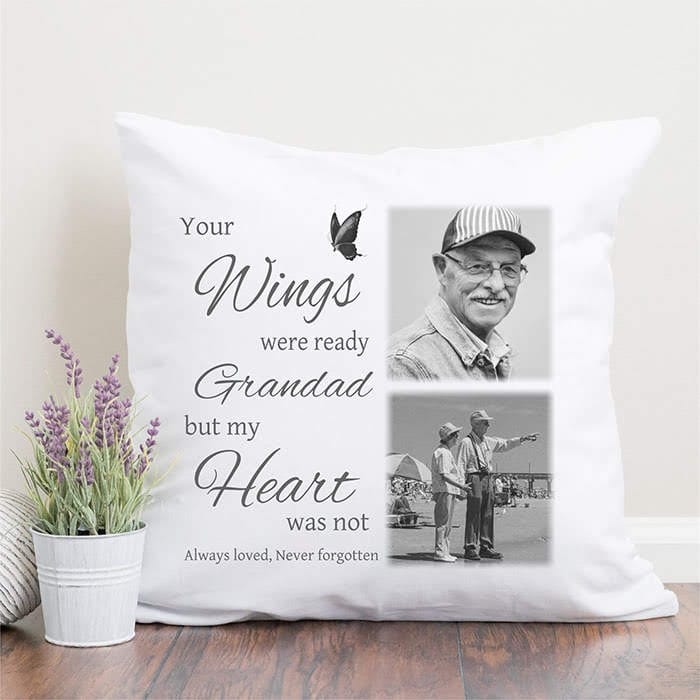 Personalised Cushion - your wings were ready