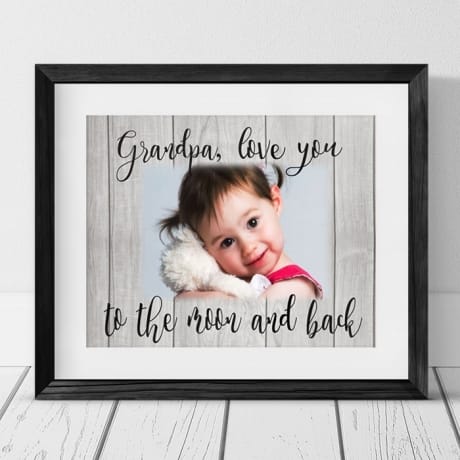 Love you to the moon and back Photo Frame