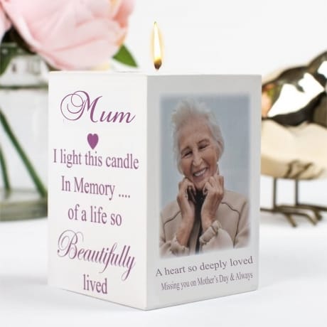 Tea light holder - In memory Mother's Day