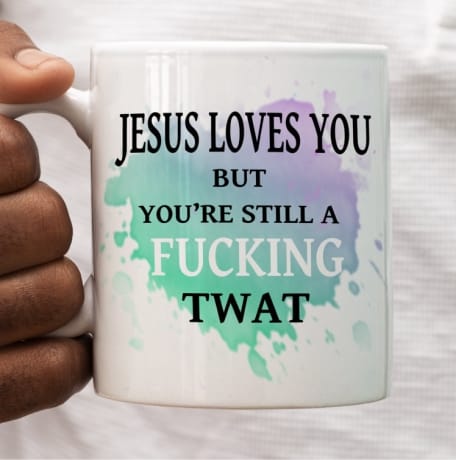 Mug Green.. Jesus loves you 