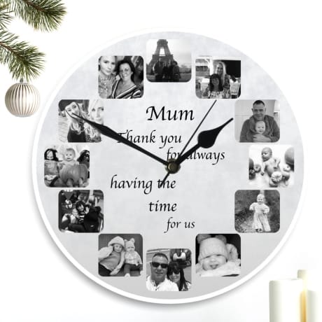 Personalised clock Mum - Having the time for us/me
