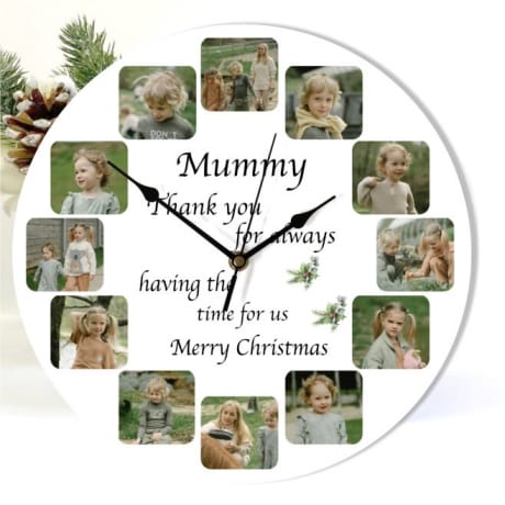 Christmas Mum clock - Having the time for us 