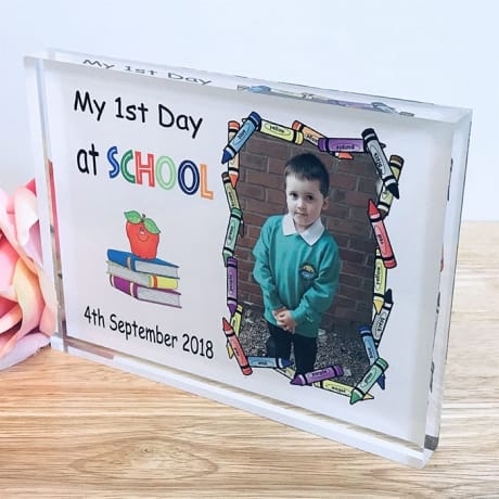 Personalised My First day at School Photo Block