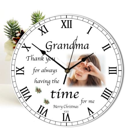 Christmas clock -  Nan Thank you for