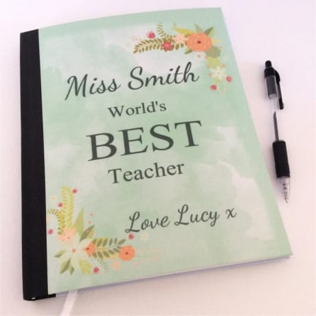 Best Teacher gift / Personalised note book 