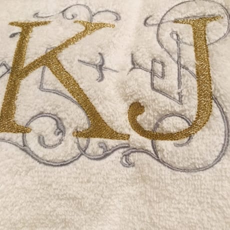Personalised Embroidery Initials Luxury Robe 