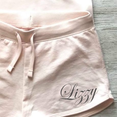 Hungover Hens lounge-wear with personalised shorts 