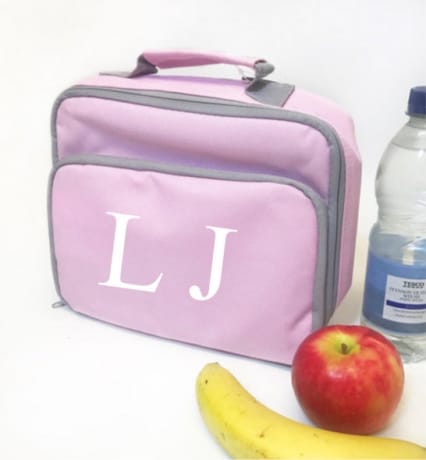 Personalised Lunch Bag - Initial Pink 