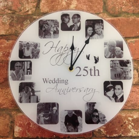 Personalised clock - Happy Anniversary
