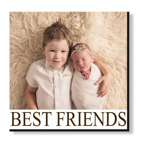 Pic N Mix Photo tiles - Best friends, all text is editable