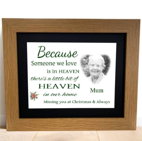 Personalised photo Remembrance Gift - Christmas