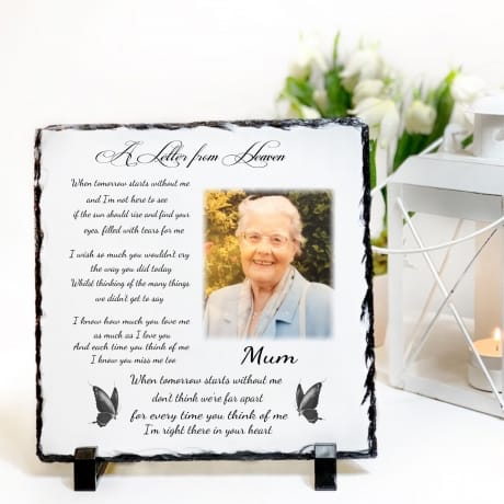 Personalised Slate: Letter From Heaven