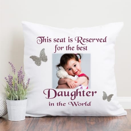 Glitter Cushion - This Seat Is Reserved