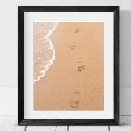 Sand footprints 