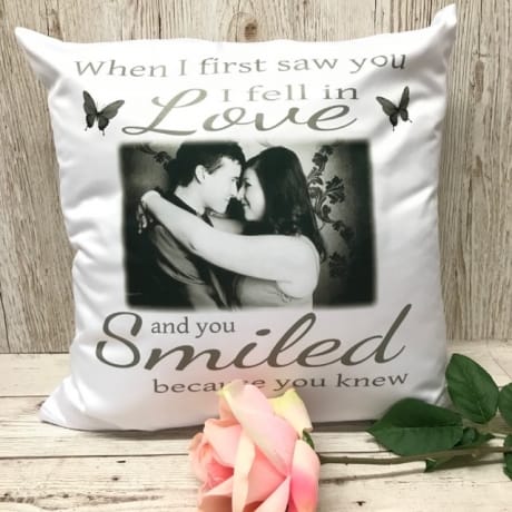 Personalised Photo Cushion : When I first saw you
