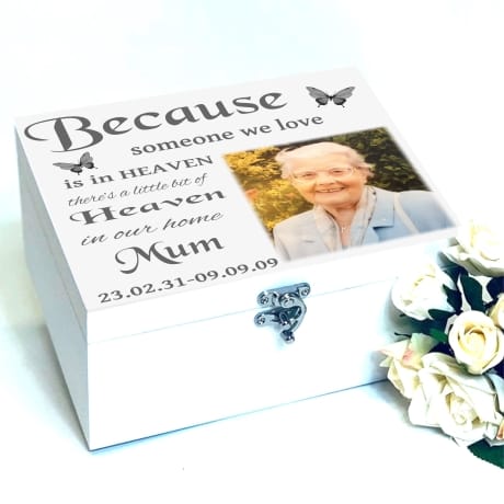 Remembrance Deluxe Wooden Keepsake Box 