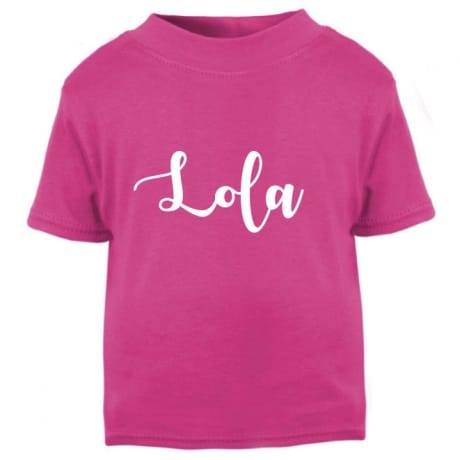 Personalised embroidery name T-shirt