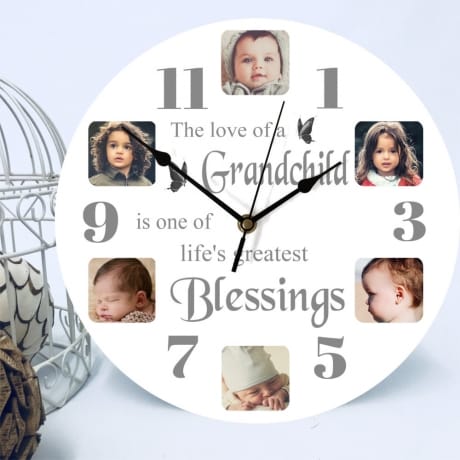 6 photo clock- the love of a family