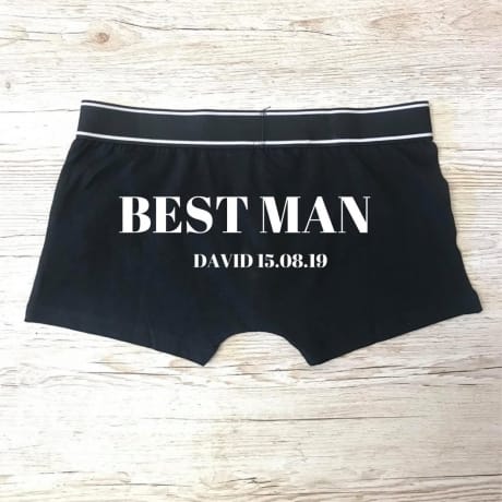 Personalised Best man boxer shorts