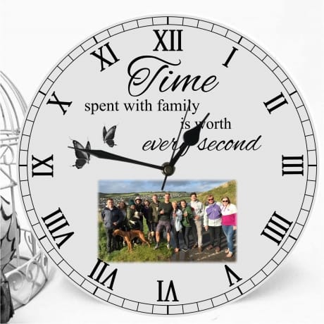 BOGOF Personalised clock - Time spent with family 
