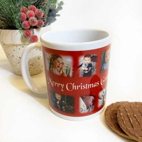 Christmas Photo Collage Mug 